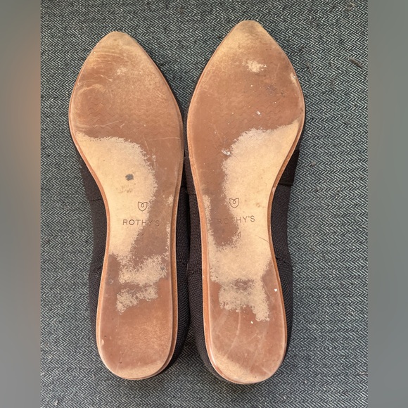 Rothys Womens Mary Jane Black Point Bow Flats - Picture 9 of 11